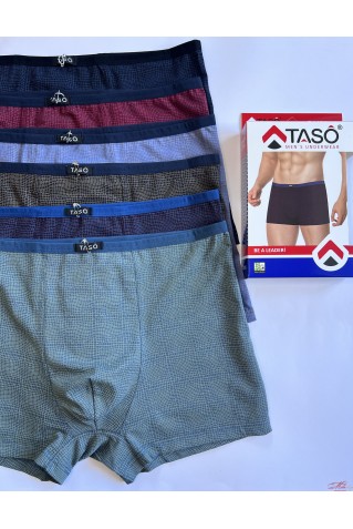 Чоловічі труси боксери з бавовни Taso 5758